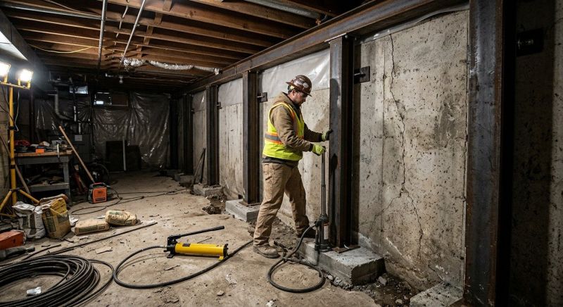 Basement Stabilization in Cocoa Beach, FL
