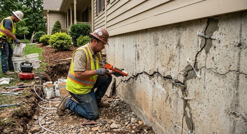 Cracked Foundation Repair in Titusville, FL