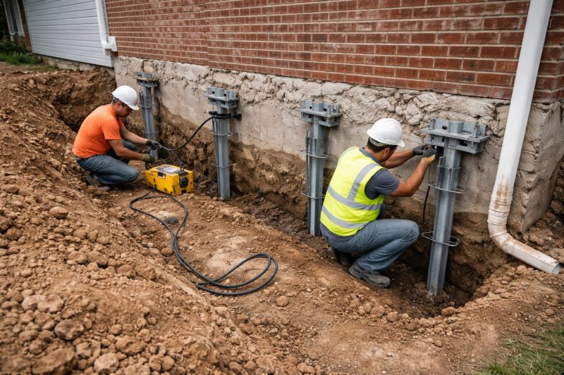 Helical Piers Installation in Cocoa Beach, FL